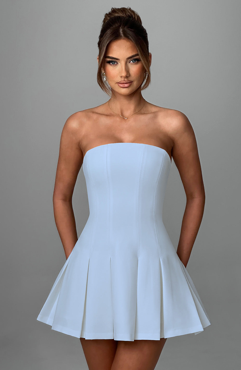 Robe courte Bryony - Bleu