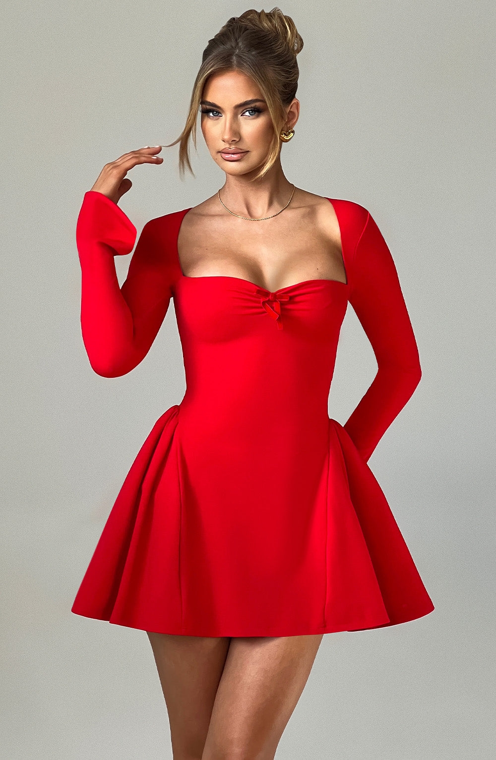 Robe courte Megan - Rouge