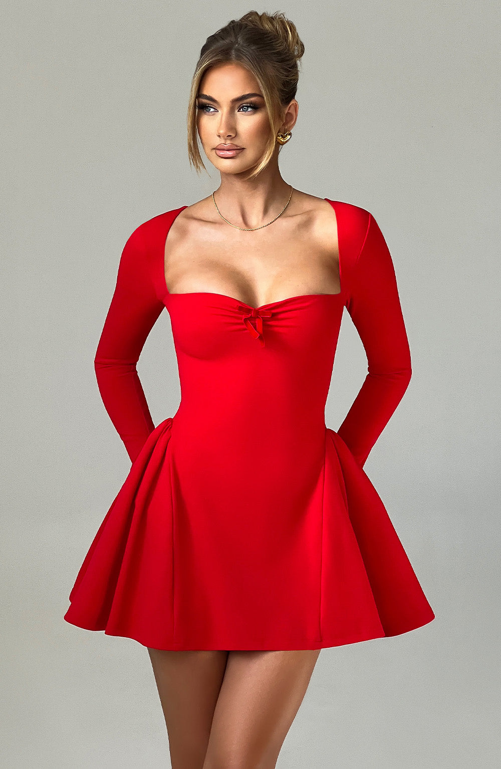 Robe courte Megan - Rouge