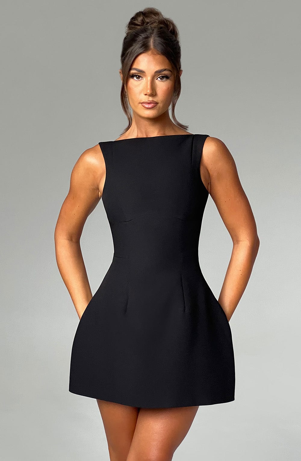 Robe courte Alana - Noir