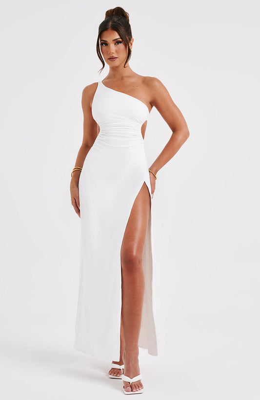 Alecia Maxi Elbise - White