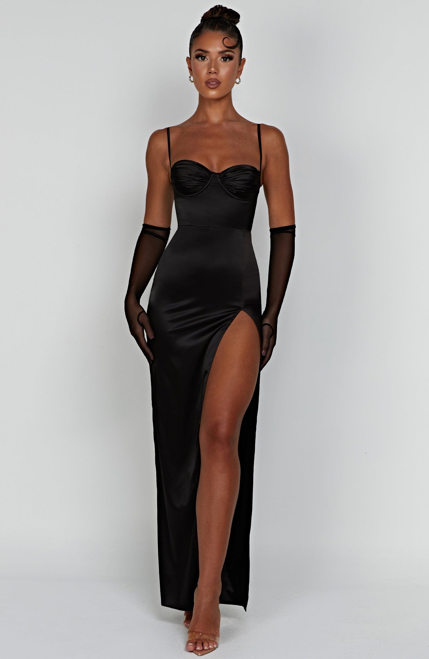 Robe longue Alora - Noir