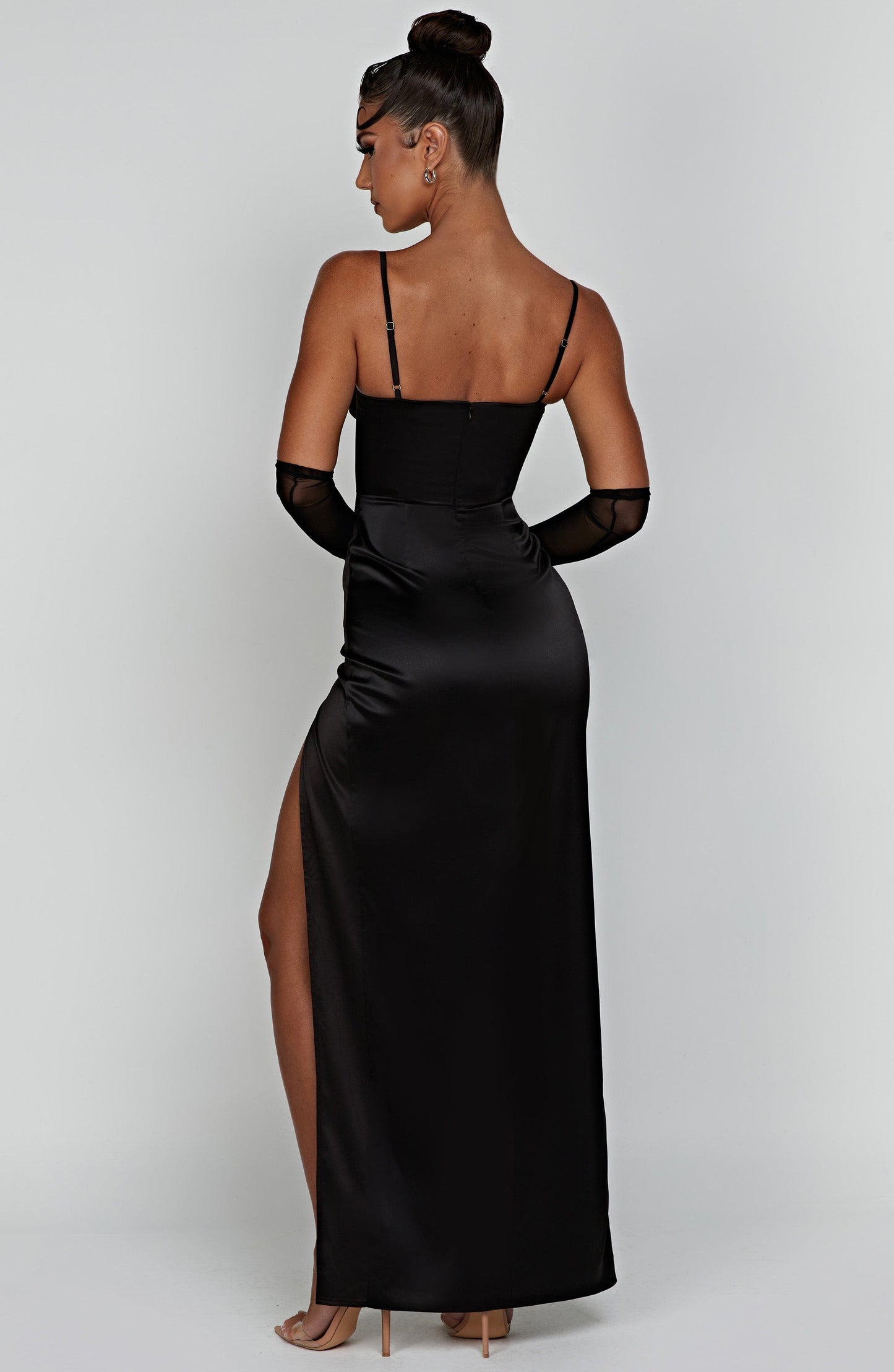 Robe longue Alora - Noir