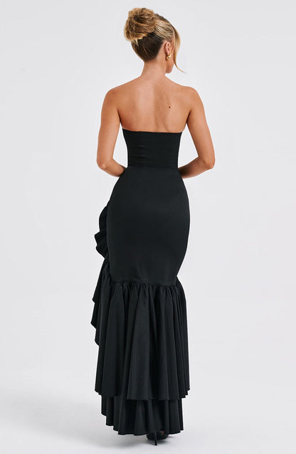 Robe longue Angelina Maxi - Siyah