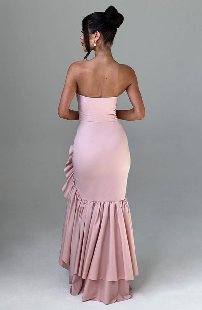 Angelina Maxi Elbise - Blush