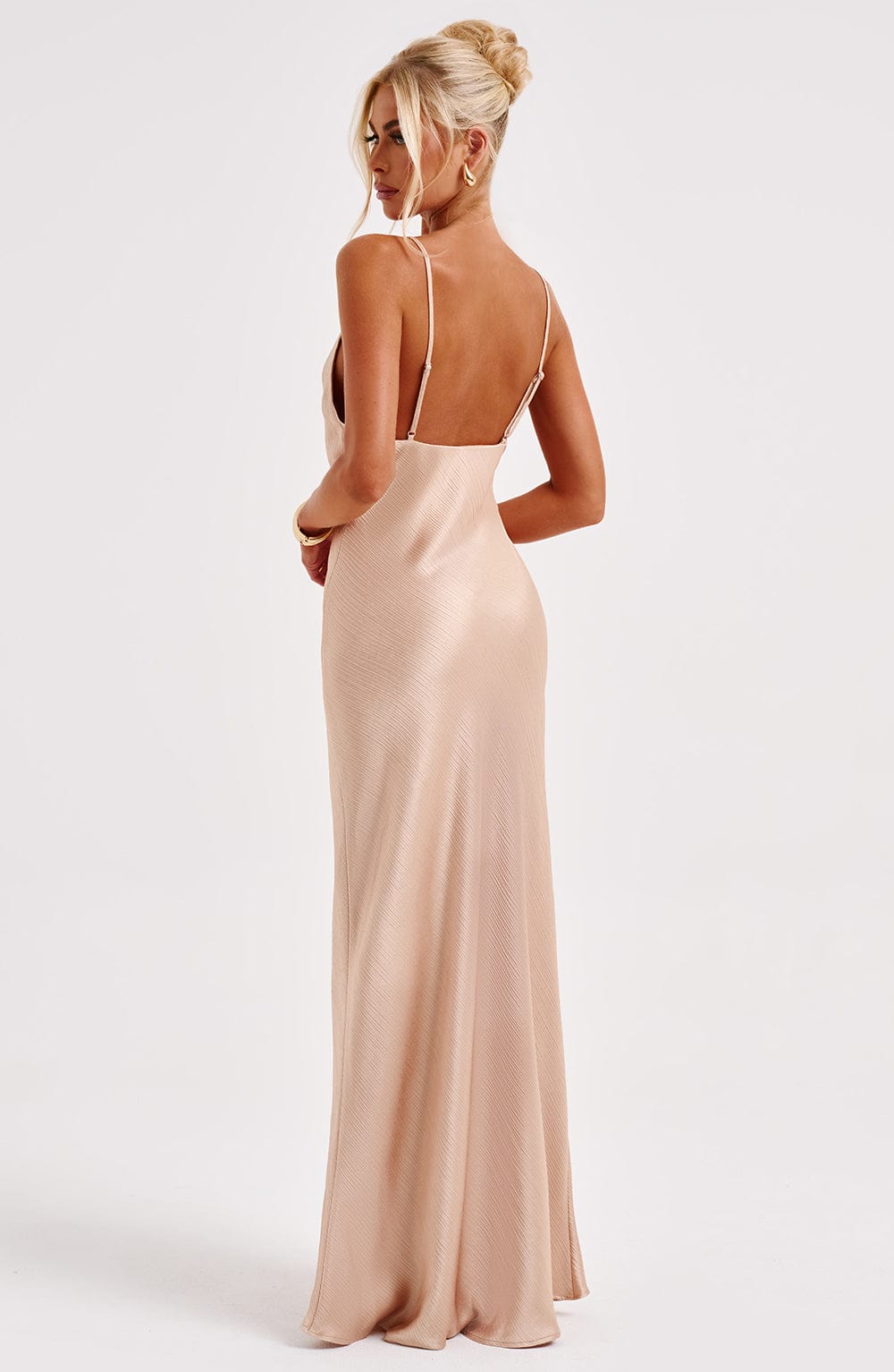 Robe longue Anja - Champagne