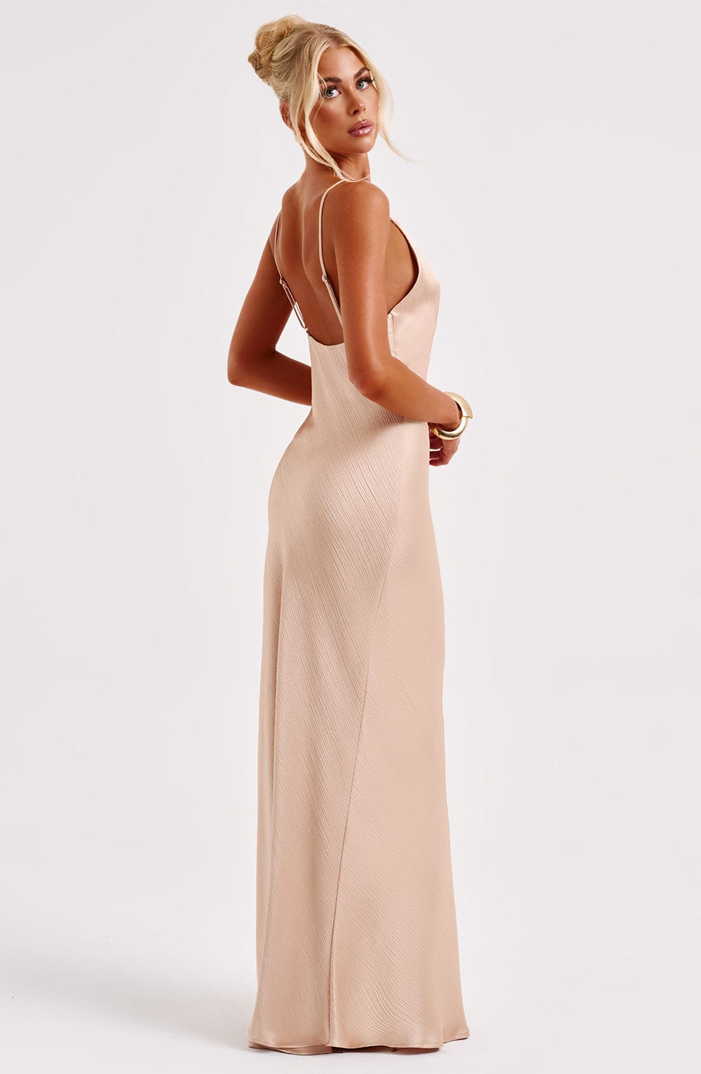 Robe longue Anja - Champagne