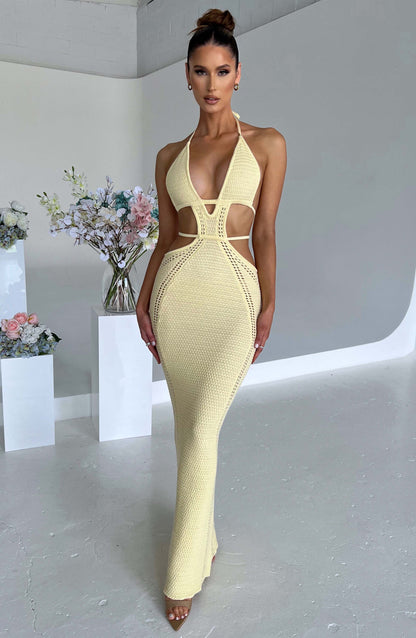 Robe longue Arabella - Citron