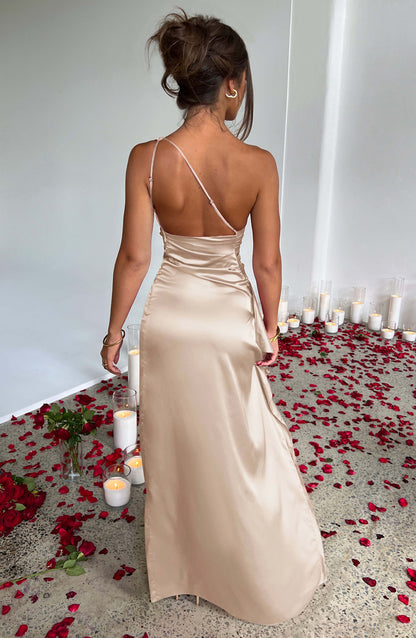 Robe longue Ariel - Champagne