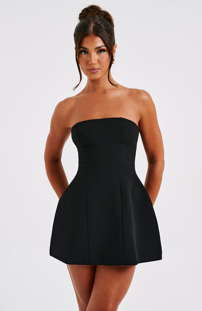 Robe courte Asha - Noir