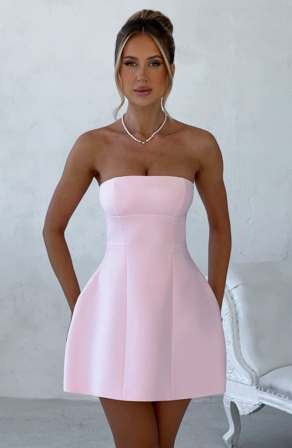 Robe courte Asha - Blush