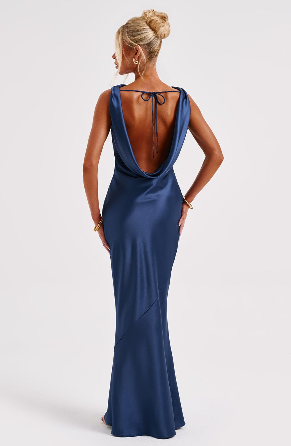 Robe longue Azuri - Bleu marine