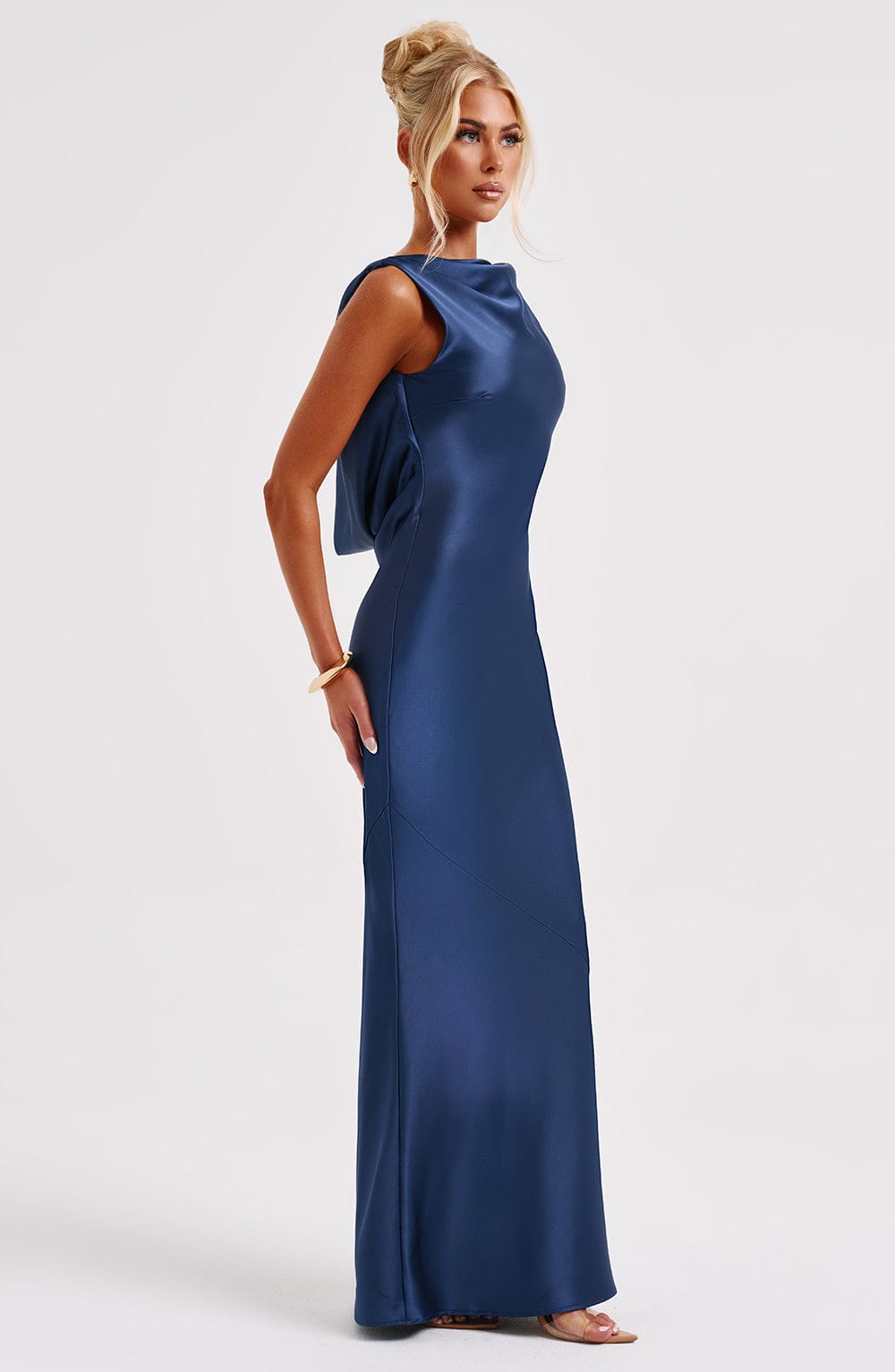 Robe longue Azuri - Bleu marine