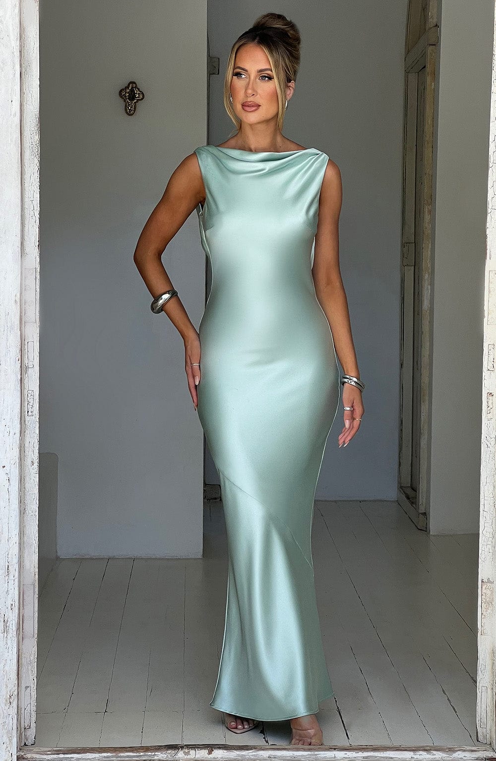 Robe longue Azuri - Turquoise