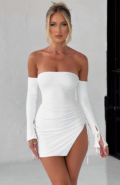 Robe courte Becca - Blanche