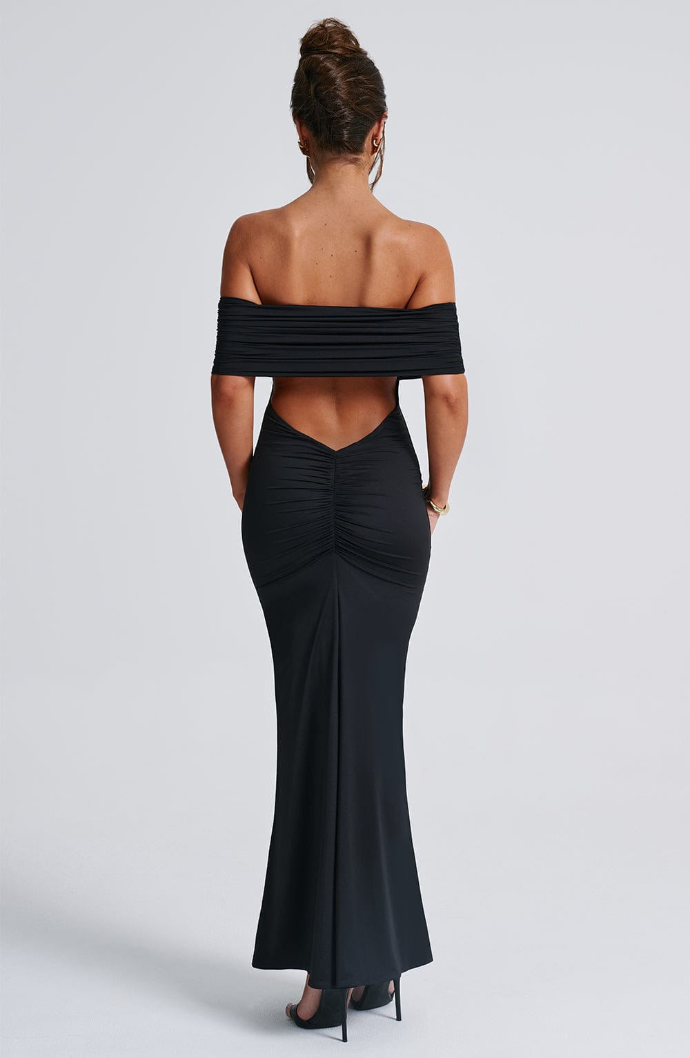 Robe longue Belinda - Siyah