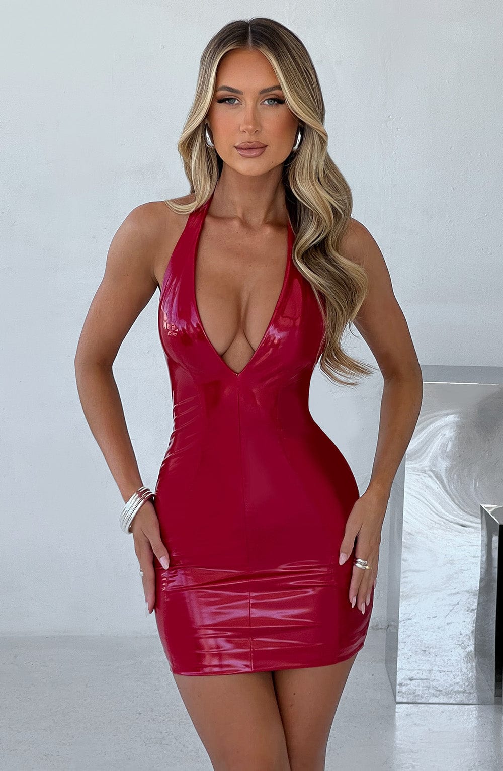 Robe courte Brooke - Rouge