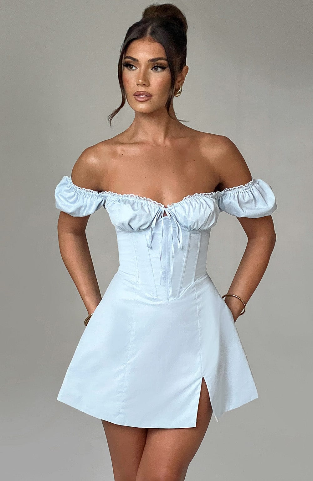 Robe courte Caitlyn - Bleu