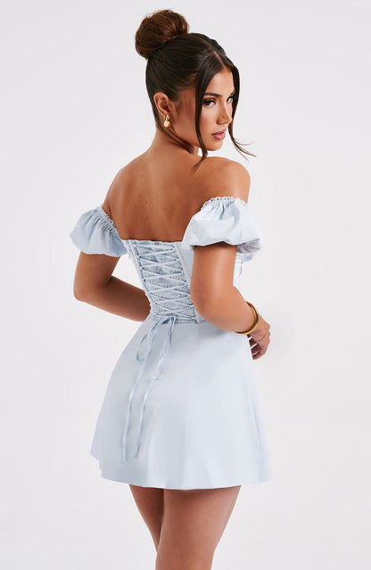 Robe courte Caitlyn - Bleu