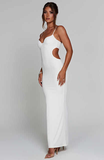 Robe longue Céline - Blanc