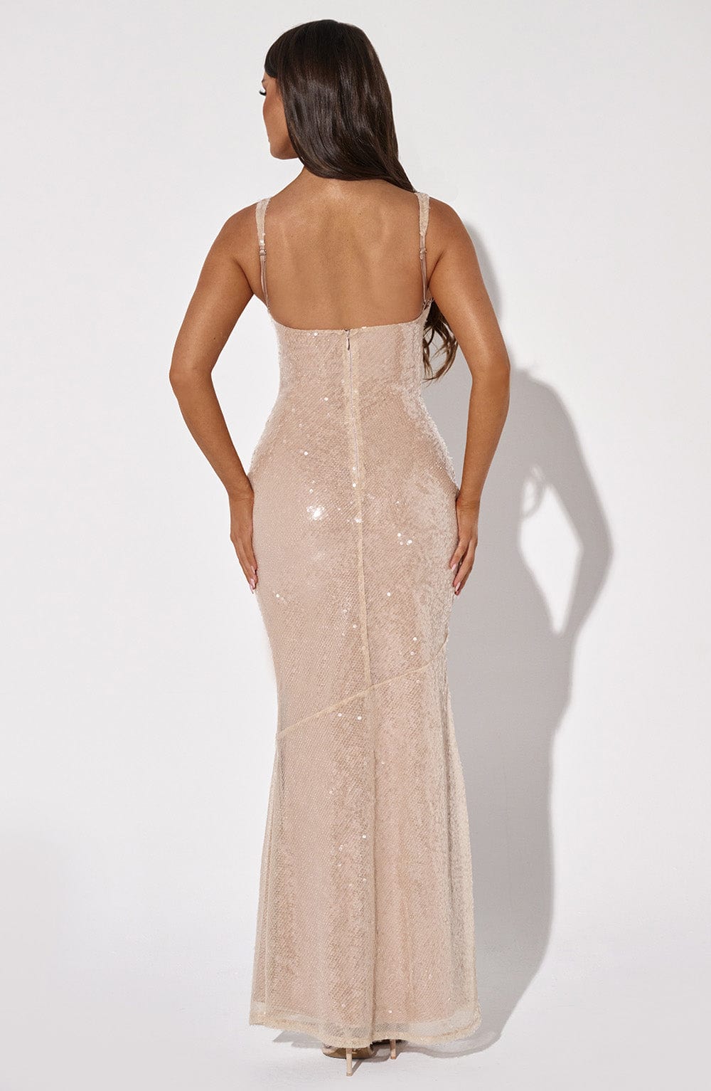 Robe longue Corinne - Nude