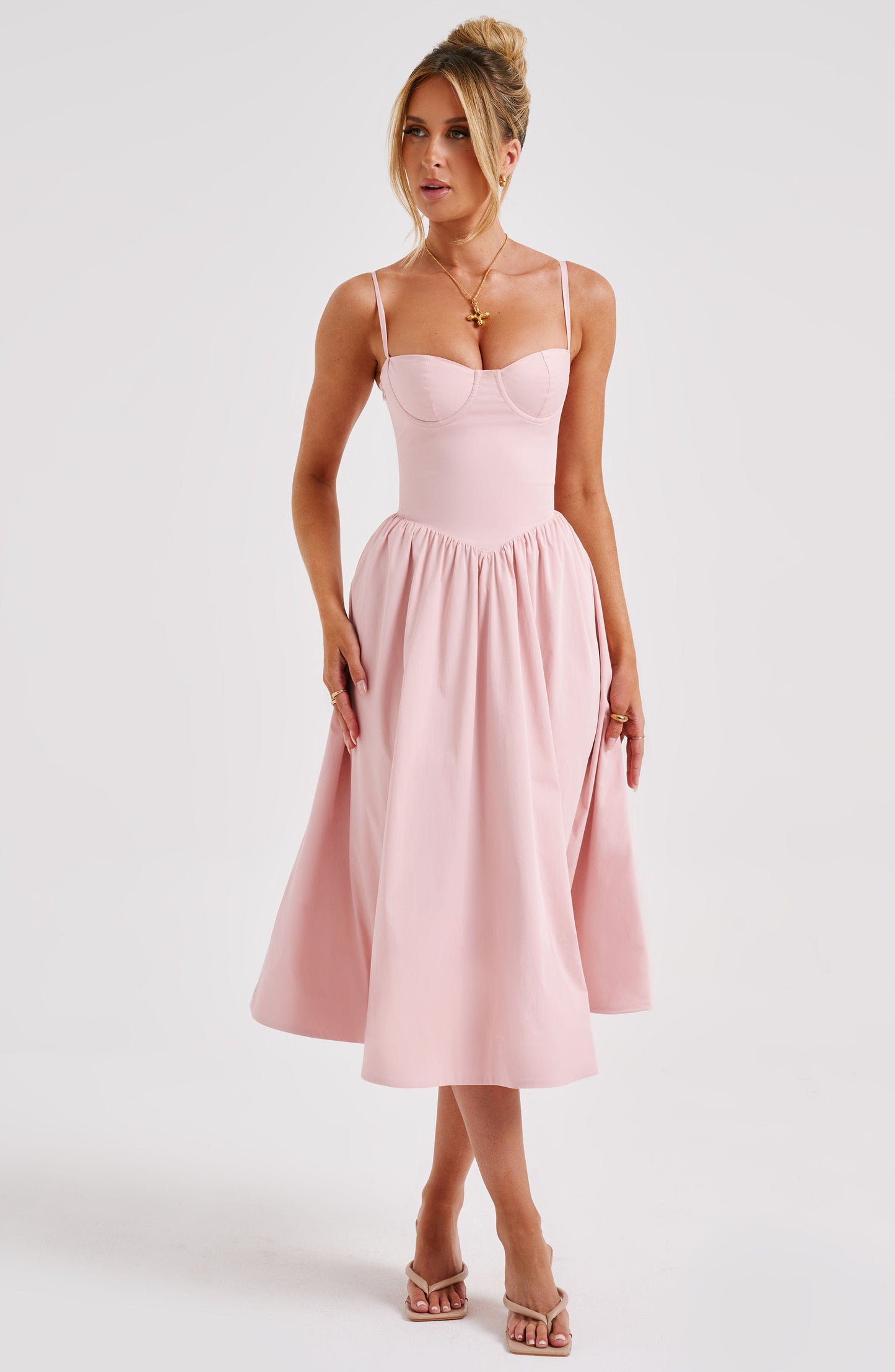 Jupe midi Daisey - Blush