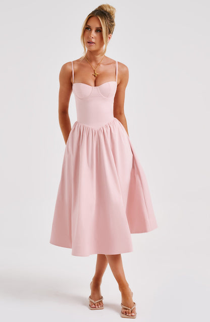 Jupe midi Daisey - Blush