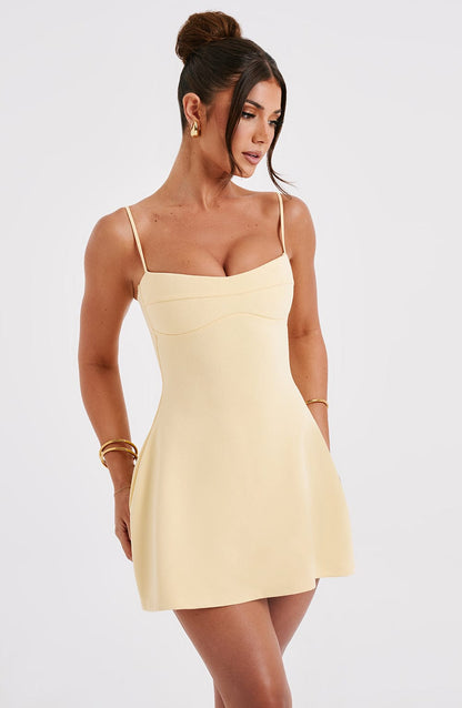 Robe courte Dakota - Citron