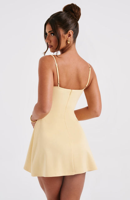 Robe courte Dakota - Citron