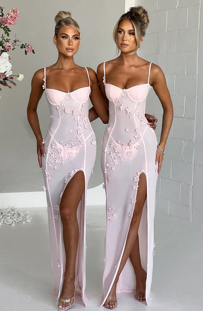 Robe longue Dalary - Blush