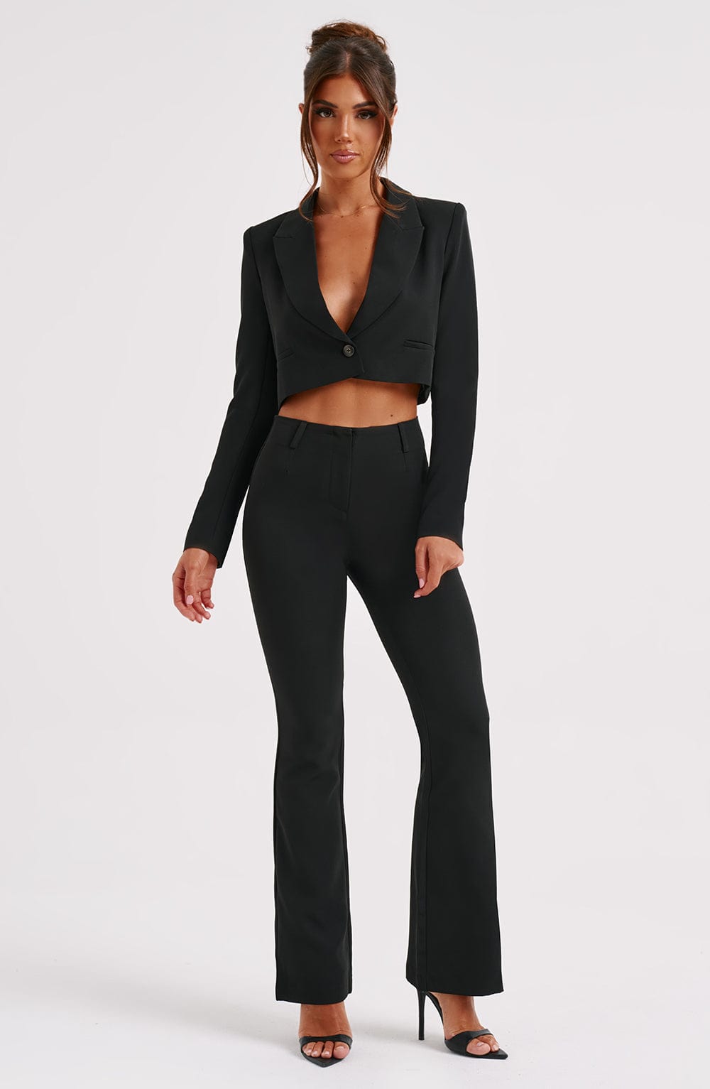 Darci Crop Blazer - Siyah