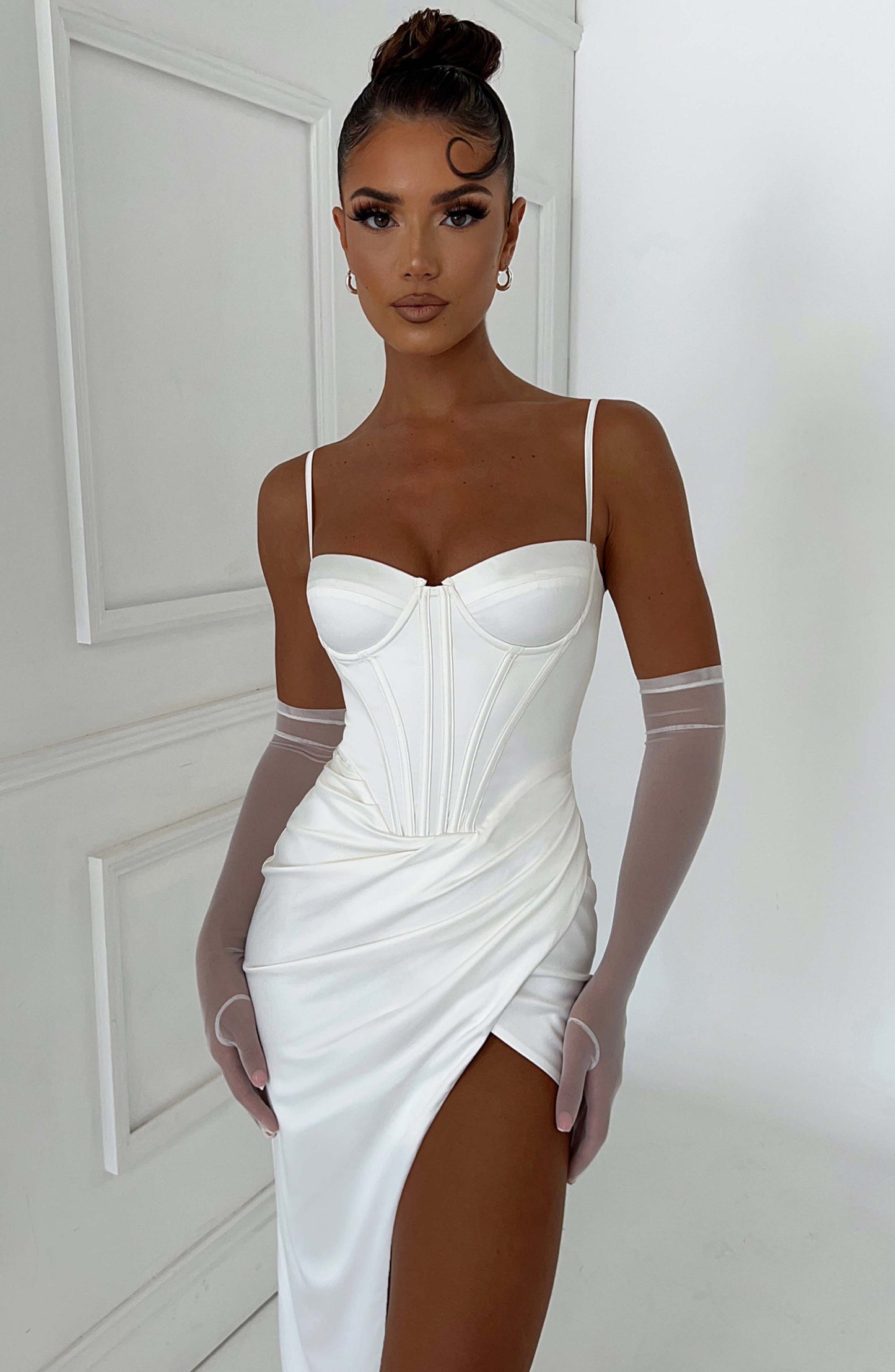 Robe longue Despina - Ivoire