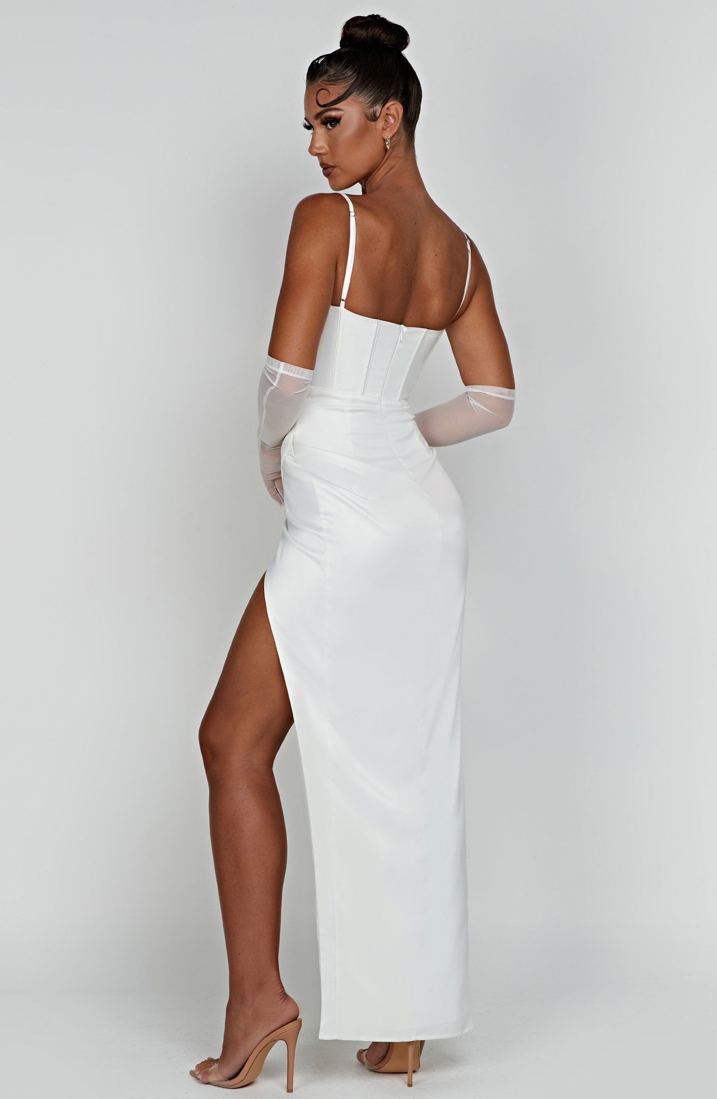 Robe longue Despina - Ivoire