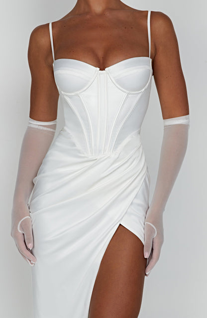 Robe longue Despina - Ivoire