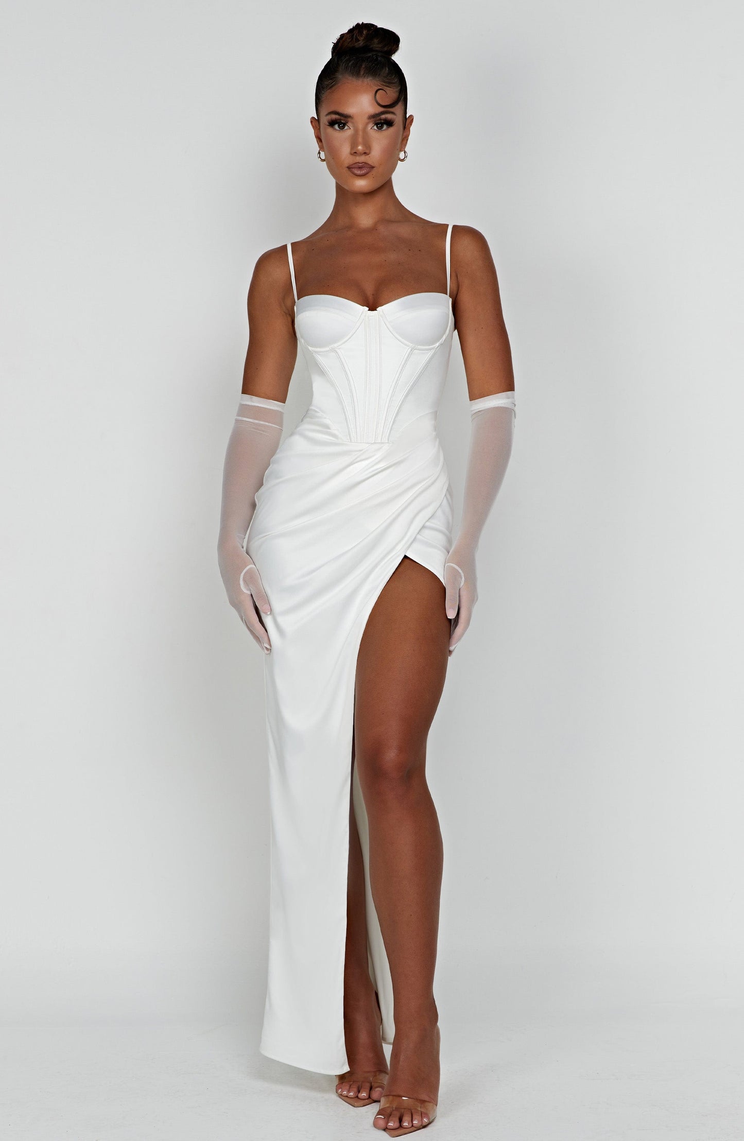 Robe longue Despina - Ivoire