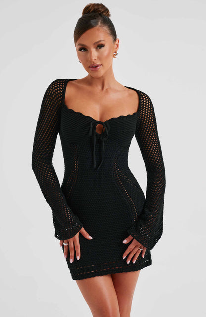 Robe courte Dezi - Noir