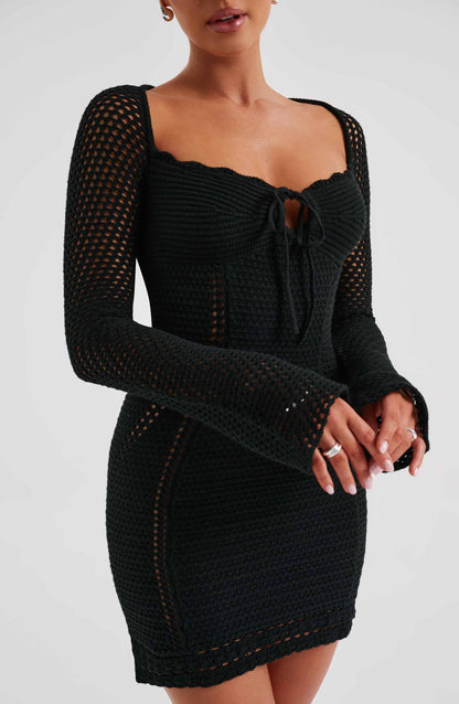 Robe courte Dezi - Noir