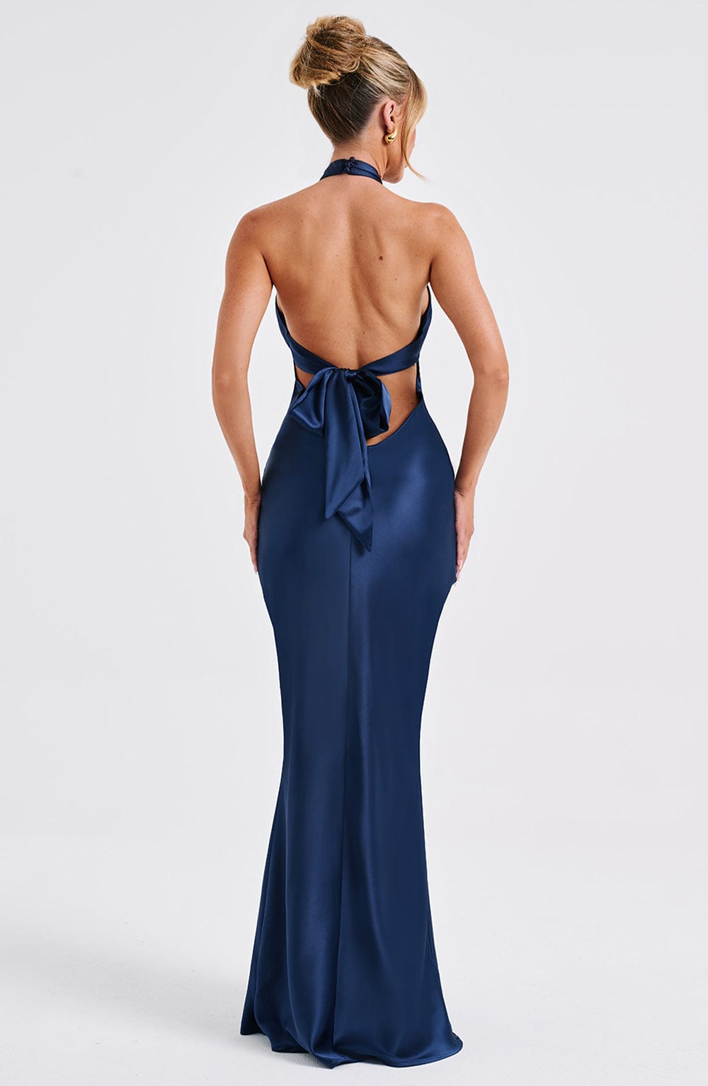 Robe longue Dimitra - Bleu marine