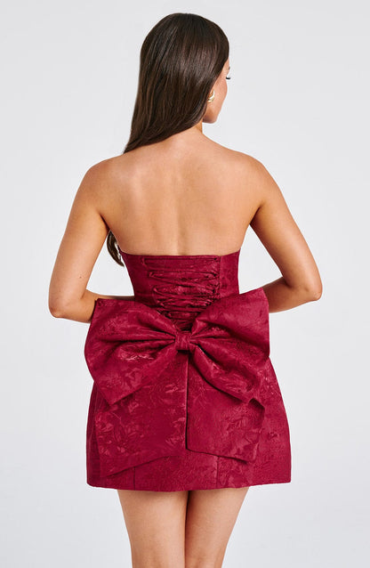 Robe courte Elenora - Rouge