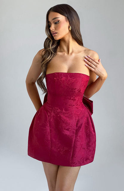 Robe courte Elenora - Rouge