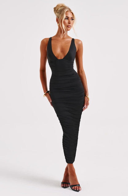 Robe longue Elias - Noir