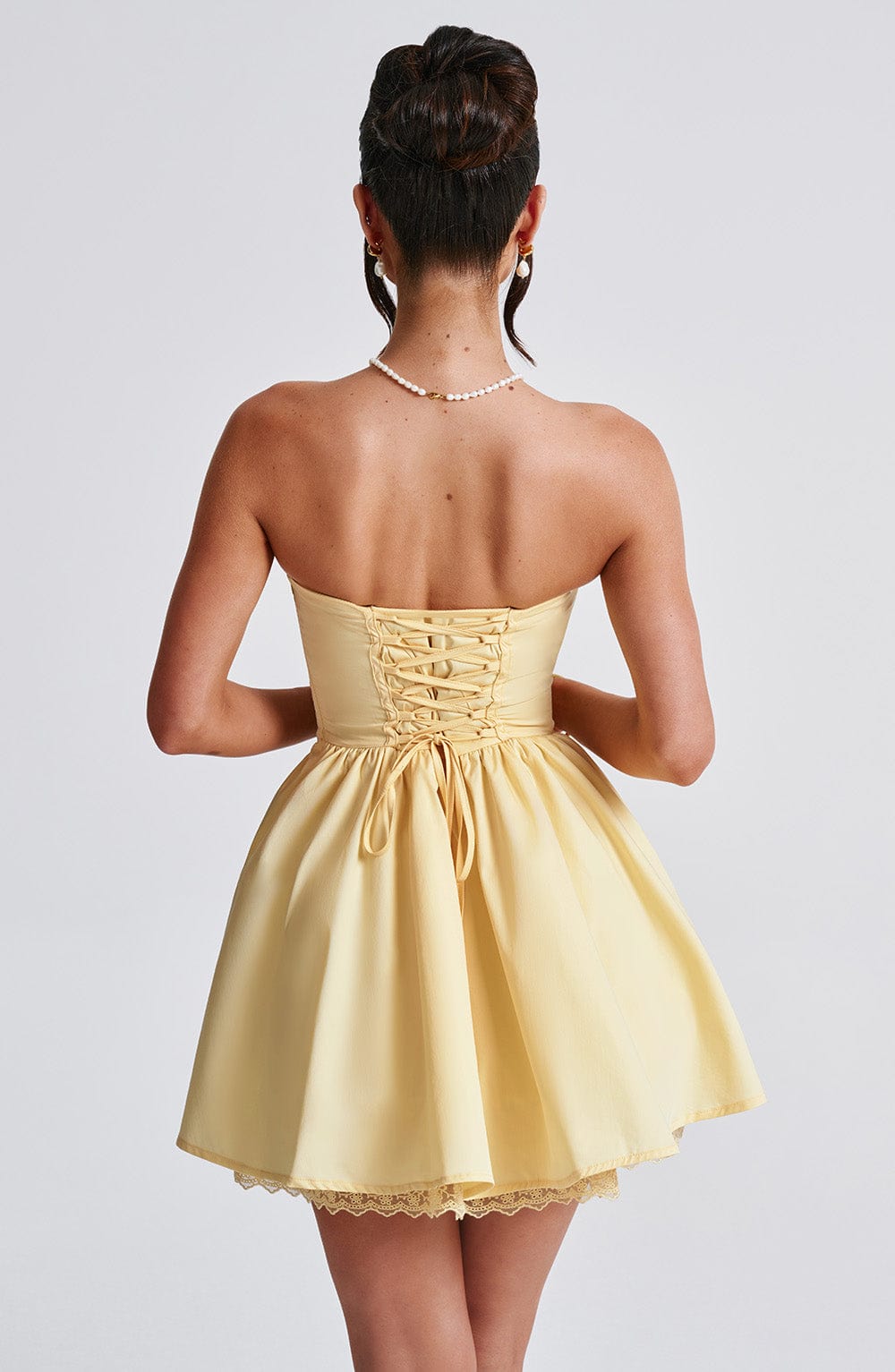 Robe courte Evie - Citron