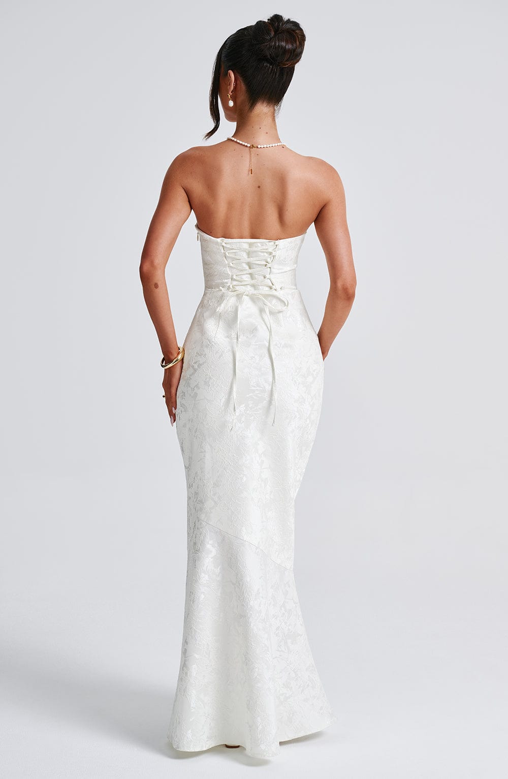 Felicity Maxi Elbise - Ivory