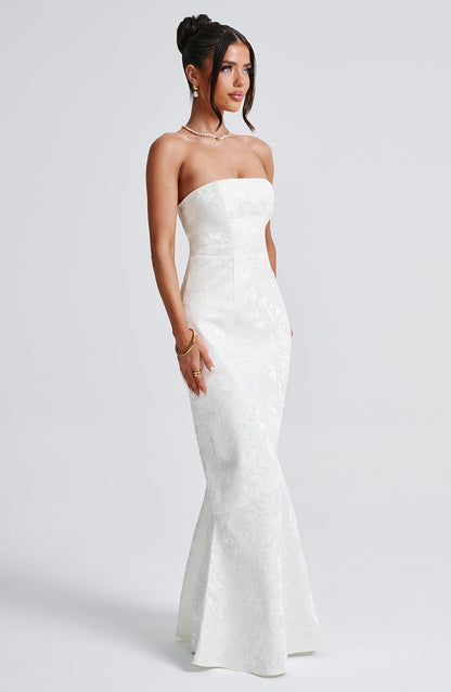 Felicity Maxi Elbise - Ivory