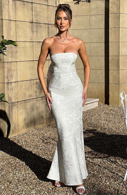 Felicity Maxi Elbise - Ivory