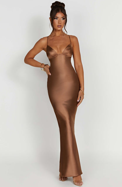 Fenty Maxi Dress - Chocolate