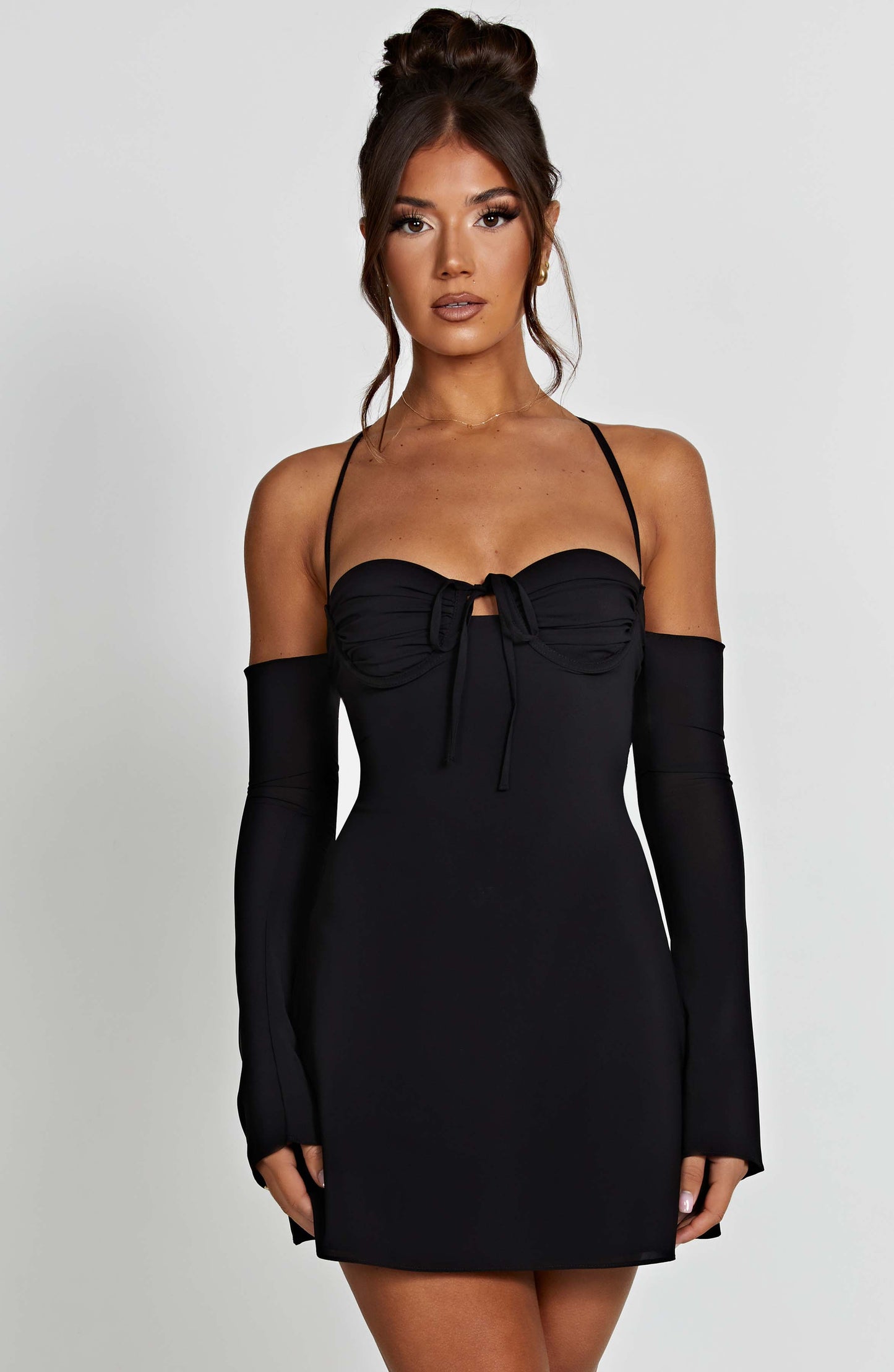 Robe courte Fiona - Noir