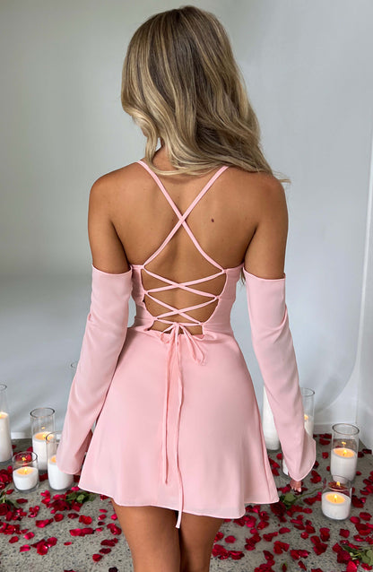 Robe courte Fiona - Blush