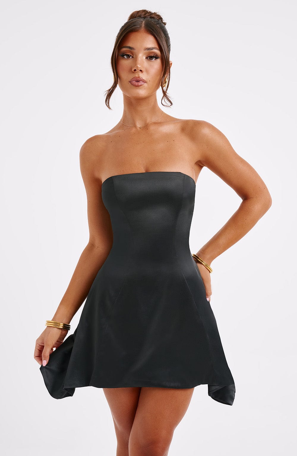 Robe courte Freja - Noir