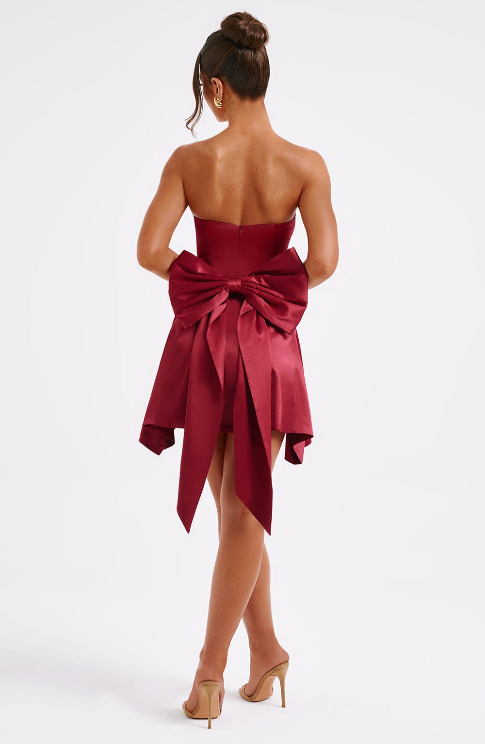 Robe courte Freja - Bordeaux